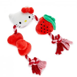 Red Hello Kitty Hello Kitty Pet Rope Toy (Strawberry and Bows) | NZ_HK83152