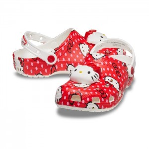 Red Hello Kitty Hello Kitty x Crocs Adult Red Classic Clog | NZ_HK24822