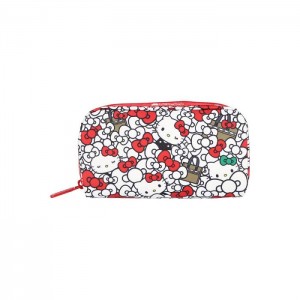 Red Hello Kitty Hello Kitty x LeSportsac Rectangular Cosmetic Bag (My Wardrobe) | NZ_HK33996