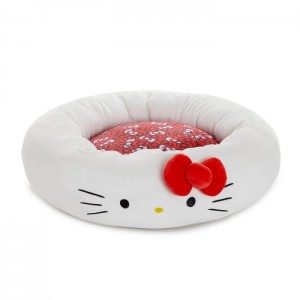 Red / White Hello Kitty Hello Kitty Classic Pet Bolster Bed (Small) | NZ_HK84460