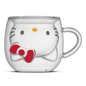 Silve Hello Kitty Hello Kitty 3D Double Wall Espresso Glass | NZ_HK50358