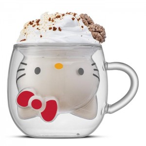 Silve Hello Kitty Hello Kitty 3D Double Wall Coffee Mug | NZ_HK32922