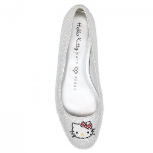 Silver Hello Kitty Hello Kitty x Katy Perry Crystal Ballet Flat (Silver) | NZ_HK52769