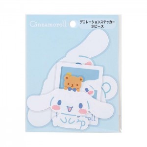 White Hello Kitty Cinnamoroll 3-pc Dress Your Tech Sticker Set | NZ_HK14924