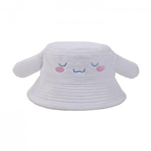 White Hello Kitty Cinnamoroll Cozy Ears Bucket Hat | NZ_HK30605