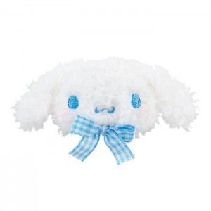 White Hello Kitty Cinnamoroll Plush Hair Clip (Gingham Bow) | NZ_HK19434