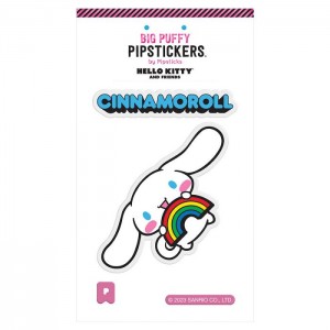 White Hello Kitty Cinnamoroll x Pipsticks Big Puffy Sticker | NZ_HK24560