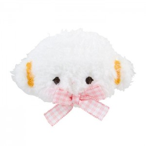 White Hello Kitty Cogimyun Plush Hair Clip (Gingham Bow) | NZ_HK70345