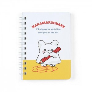 White Hello Kitty Hanamaruobake Compact Ruled Notebook | NZ_HK69964