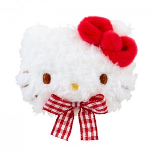 White Hello Kitty Hello Kitty Plush Hair Clip (Gingham Bow) | NZ_HK75626