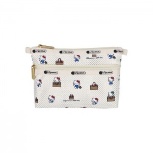White Hello Kitty Hello Kitty x LeSportsac Cosmetic Clutch (No Bag No Life) | NZ_HK91059