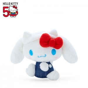 White / Blue Hello Kitty Cinnamoroll Mascot Keychain Plush (Hello, Everyone! Series) | NZ_HK75057