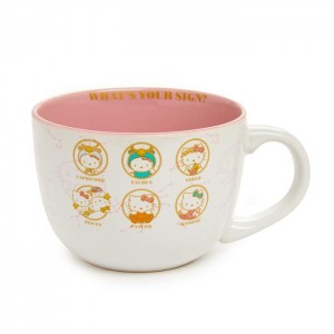 White / Pink Hello Kitty Hello Kitty Zodiac Ceramic Soup Mug | NZ_HK25112