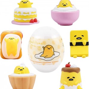Yellow Hello Kitty Gudetama Capsule Squishies (Series 1) | NZ_HK52173