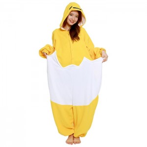Yellow Hello Kitty Gudetama Kigurumi Onesie | NZ_HK62623