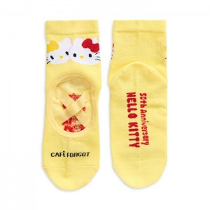 Yellow Hello Kitty Hello Kitty x Café Forgot Ballet Socks (Yellow) | NZ_HK27807