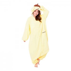 Yellow Hello Kitty Pompompurin Kigurumi Onesie | NZ_HK42366