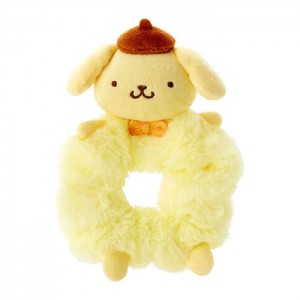 Yellow Hello Kitty Pompompurin Plush Scrunchie | NZ_HK87360