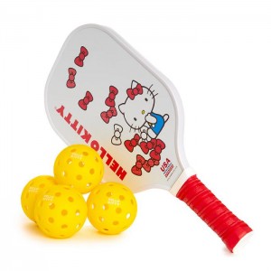 Yellow / White Hello Kitty Hello Kitty Pickleball Set | NZ_HK55776